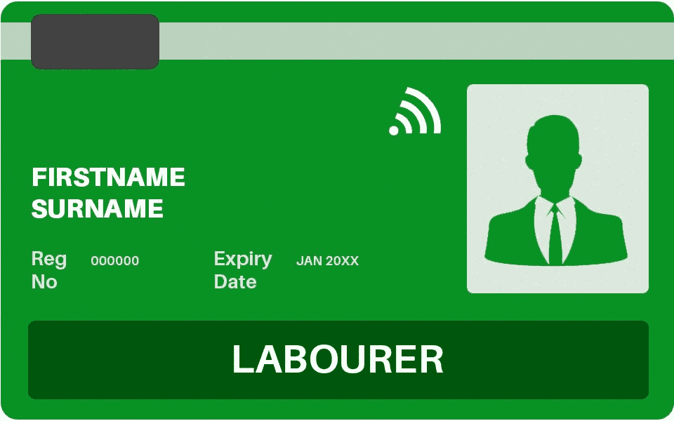 Green Labourer Card